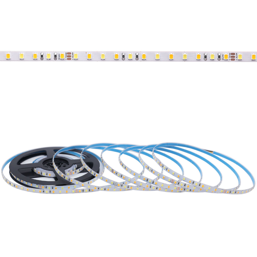 DC24V Super Narrow 0.24in Wide 2835SMD CCT Dimmable 37LEDs/Ft Flex LED Tape Light DC24V Super Narrow 0.24in Wide 2835SMD CCT Dimmable 37LEDs/Ft Flex LED Tape Light